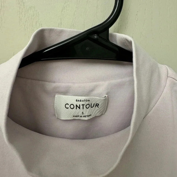 Like new Babaton Contour Aritzia Turtleneck Mock Neck Tank Size S Purple - Picture 2 of 5